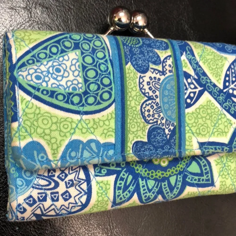 Vera Bradley Quilted Trifold Wallet